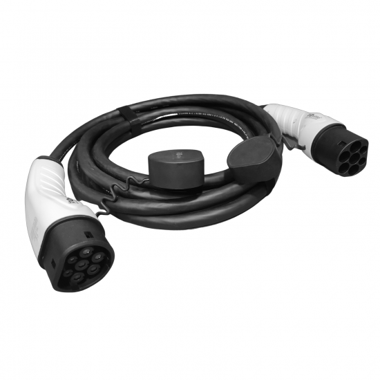 Mode-3 EV Charging Cable Type 2 IEC 62196-2 Male to Type-2 Female Three Phase, 32 Amp, 22Kw