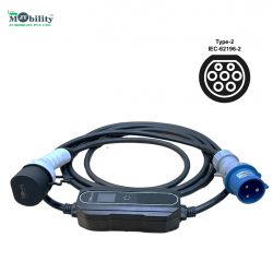 Type-2 Portable Electric Car Vehicle Charger Type 2 IEC 62196-2 - CEE, Single Phase, 32A, 7.3kW