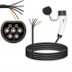 Mode 3 Tethered EV Charging Cable Type 2 IEC 62196-2 Female Three Phase 16 Amp 11Kw 5 meter