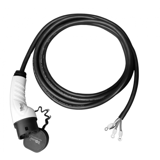 Mode 3 Tethered EV Charging Cable Type 2 IEC 62196-2 Female Single Phase 32 Amp 7.3Kw 5 meter